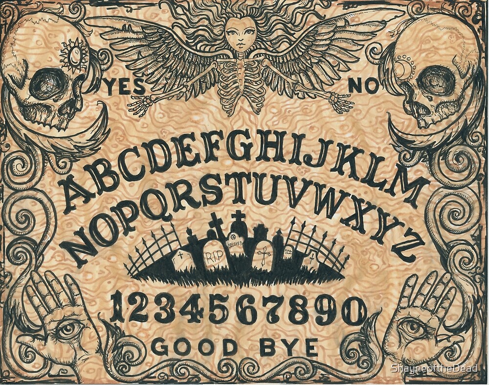 "Angel of Death Ouija Board" by ShayneoftheDead Redbubble