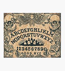 Angel of Death Ouija Board Photographic Print