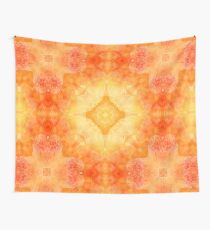 glühende gold orange floral sonnigen mandala Wandbehang