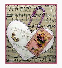 Alpine Violet Heart! Photographic Print