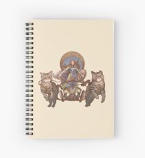 Freya Driving Her Cat Chariot Spiral Notebook