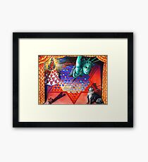 Fascist Dog, Political Bully and the Marriage of Politics and Religion. Framed Print