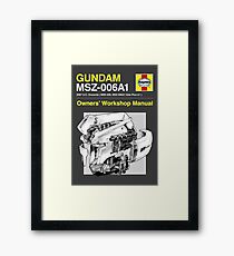 Gundam Zeta Plus - Owners' Manual Framed Print