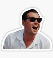 The Wolf of Wall Street - Laughing Sticker Sticker