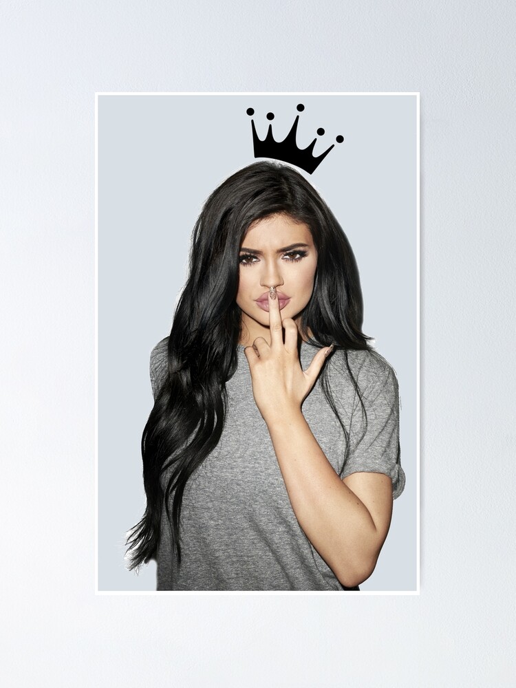 Kylie Jenner Flips Off Poster By Brokeunikidz Redbubble