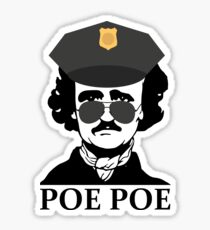Funny Edgar Allan Poe Poe Police Sticker