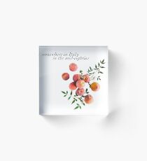 Call Me By Your Name - Inscription Acrylic Block