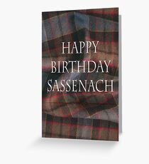 Tarjeta de felicitación Feliz cumpleaños Sassenach