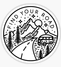 Find Your Road Sticker