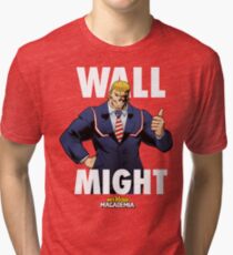 Wall Might - My Hero MAGAdemia Tri-blend T-Shirt
