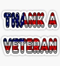 Thank a Veteran Sticker