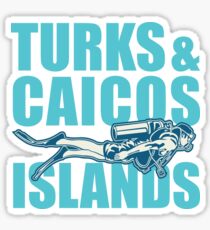 Turks and Caicos Islands - Scuba Sticker