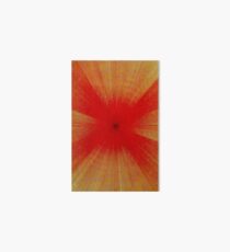 Op-art time tunnel - bloodshot red Art Board