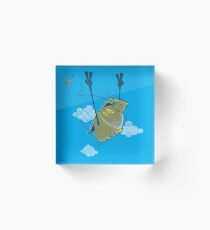 BORN TO KILL - funny army grenade Acrylic Block