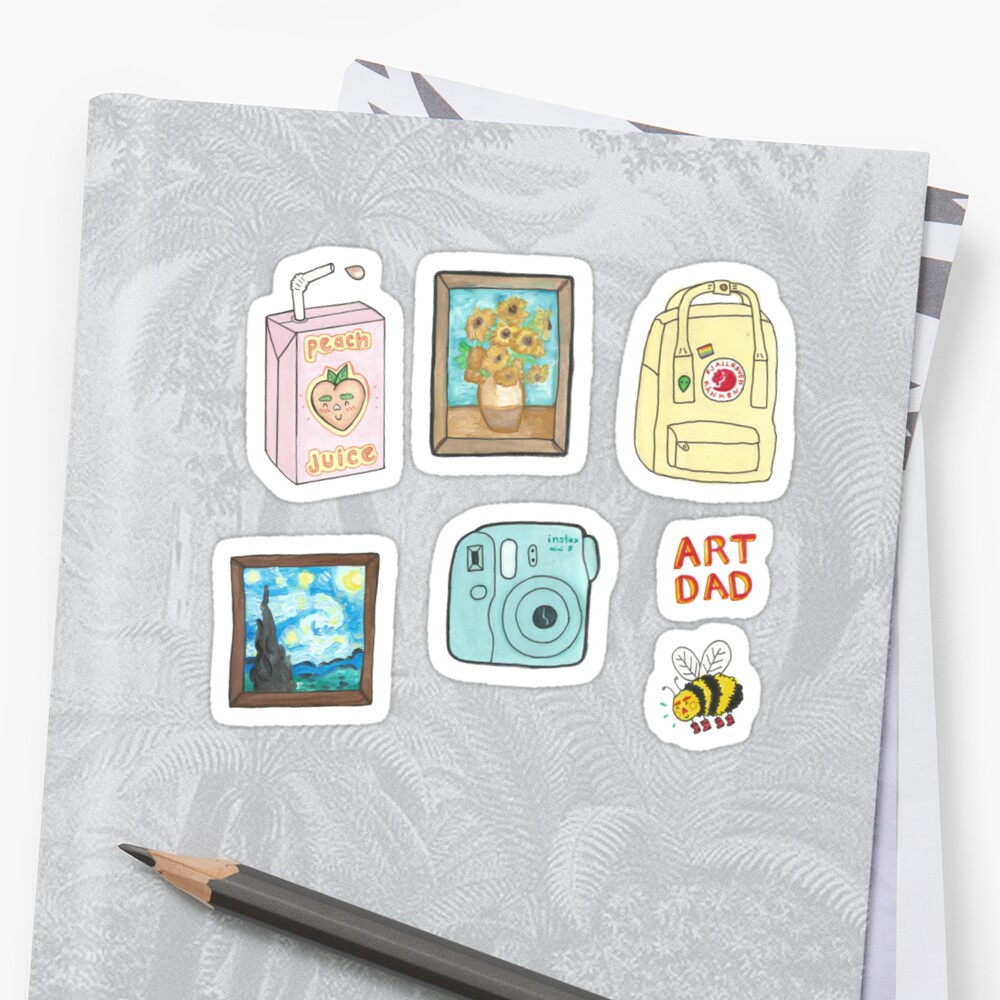 artsy sticker pack sticker by plntboy redbubble