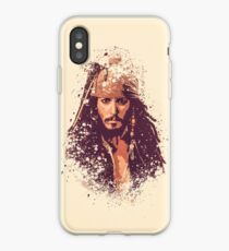 Pirates of the Caribbean, Jack Sparrow splatter iPhone Case