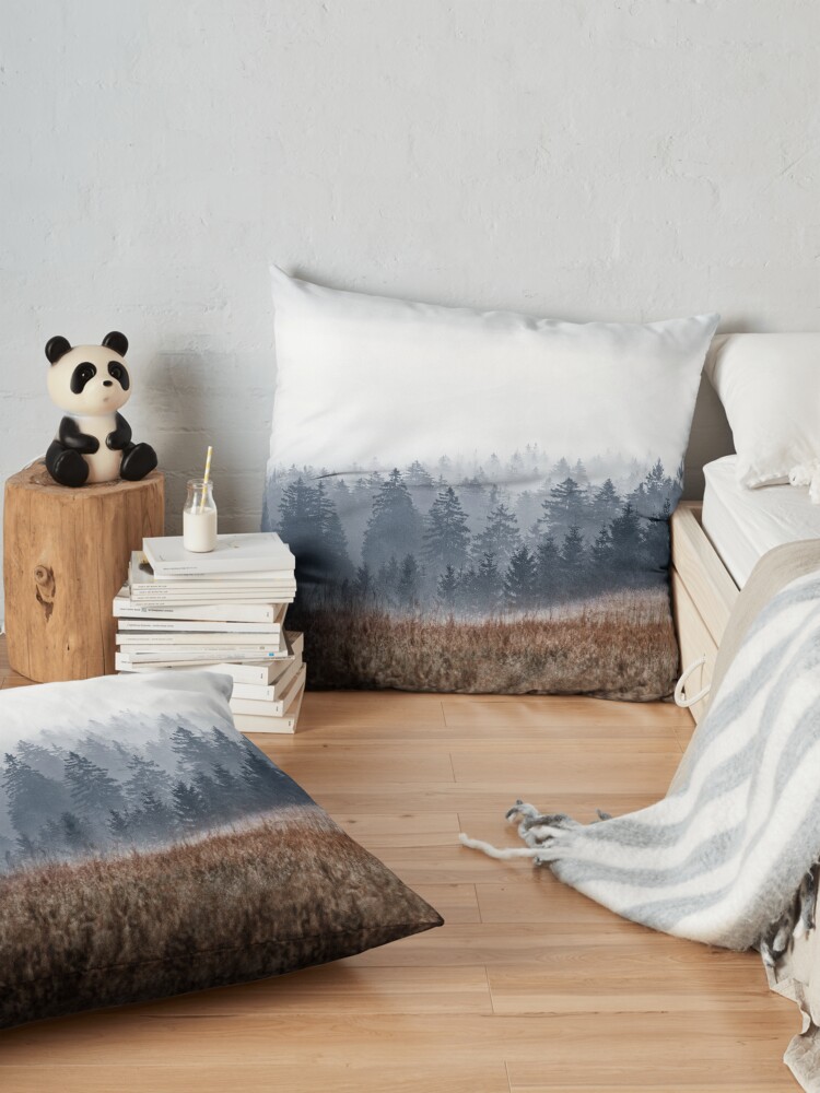 Alternate view of Lost In Fog Floor Pillow