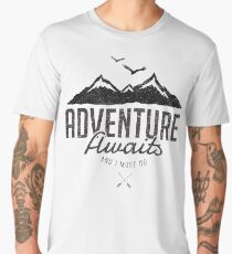 ADVENTURE AWAITS Men's Premium T-Shirt