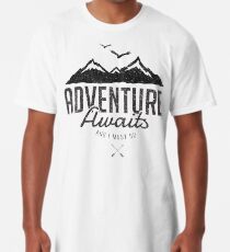 Camiseta larga ADVENTURE AWAITS