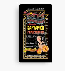From Dusk Till Dawn - Black Aztec Extended Flyer Canvas Print