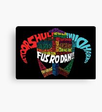 Powered by words! Canvas Print