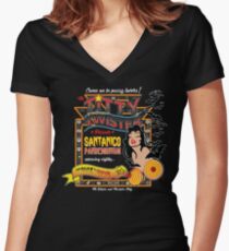 From Dusk Till Dawn - Black Aztec Flyer Women's Fitted V-Neck T-Shirt
