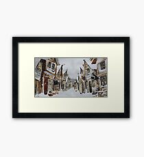 Hogsmeade in the Snow Framed Print