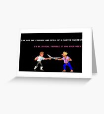 Guybrush - Insult Swordfighting Greeting Card