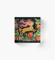 Magical Creature Folk Art (Lamia) Acrylic Block