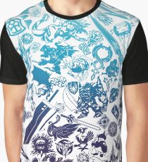 Moogle-verse (blue) Graphic T-Shirt