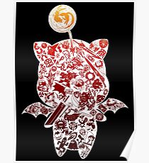 Final Fantasy Moogle-verse (red) Poster