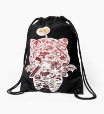 Final Fantasy Moogle-verse (red) Drawstring Bag