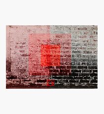 Red Blocks 2 Photographic Print