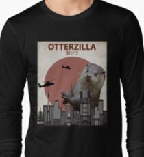 Otterzilla - Giant Otter Monster Long Sleeve T-Shirt