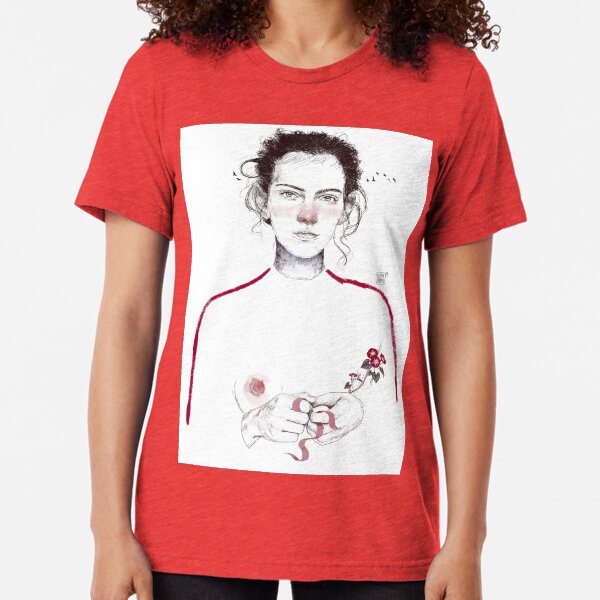 LA LUCHADORA by elenagarnu Tri-blend T-Shirt