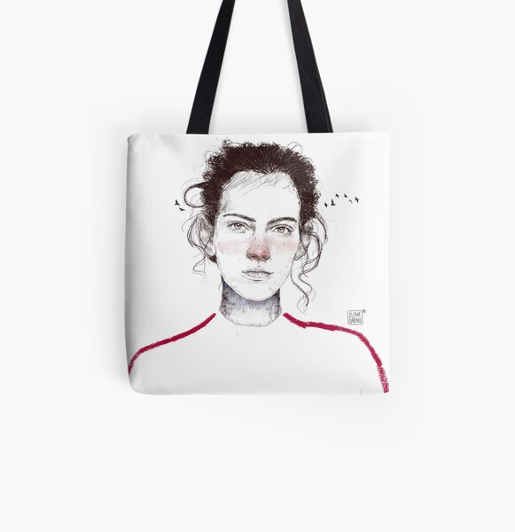 LA LUCHADORA by elenagarnu All Over Print Tote Bag