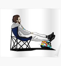 Formula 1 - Fernando Alonso deckchair - Cutout Poster