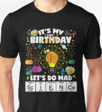 Es ist mein Geburtstag Lassen Sie uns wütendes Wissenschafts-Geburtstags-T-Shirt für Kinder-Alter 10 tun Slim Fit T-Shirt
