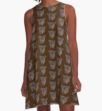 Max the Staffordshire Bull Terrier A-Line Dress