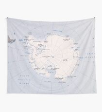 Map of the Antarctic Region (1982) Wall Tapestry