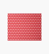 Polka Hearts Red Art Board