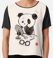 Panda Make-up Chiffontop