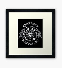 University of Role-Playing Framed Print