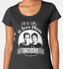 It's OK to love them both. Women's Premium T-Shirt