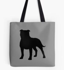 Staffordshire Bull Terrier Silhouette(s) Tote Bag