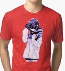 COLD - Sad Japanese Aesthetic Tri-blend T-Shirt