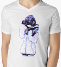 COLD - Sad Japanese Aesthetic Men's V-Neck T-Shirt