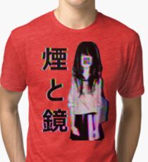 MIRRORS Sad Japanese Aesthetic Tri-blend T-Shirt