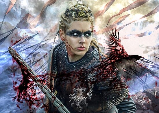 Lagertha Vikings Posters Par Vera Adxer Redbubble