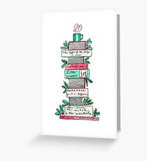 A Stack of Holiday Classics Greeting Card